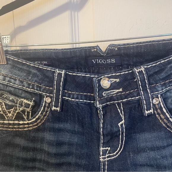 Womens Vigoss The New York Boot Cut Blue Jeans - Picture 4 of 10